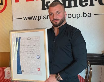 Dodjela certifikata kvalitete ISO 9001 2015